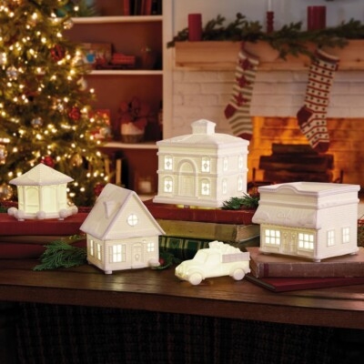 Christmas Village: Vintage Book Risers for Illuminated Houses