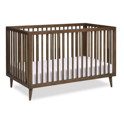 Crib Walnut 3-In-1 Design Tapered Dowel Legs - Tapered leg baby crib