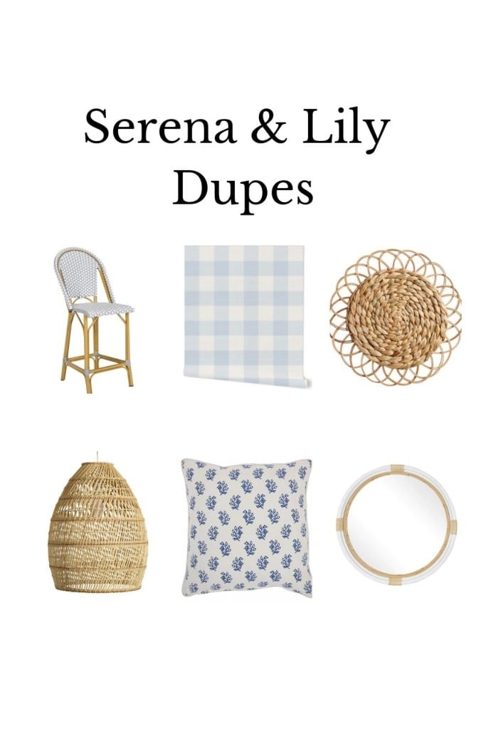 Decor Collection: Woven Rattan Blue Patterns & Bistro Counter Stools