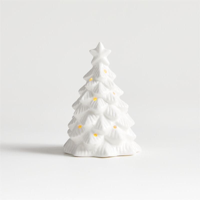 Decorative Tree with Perforated Glow and Integrated Star Topper