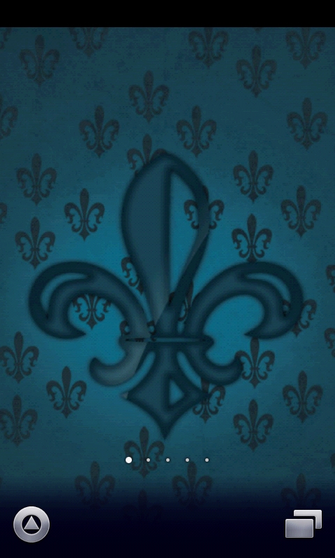 Digital Wallpaper | Teal Monochromatic Palette Teal Fleur De Lis