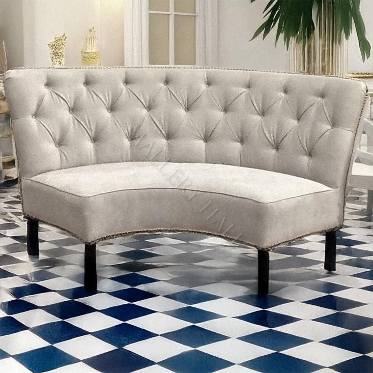 Dining Bench with Nailhead Trim and Diamond Tufting