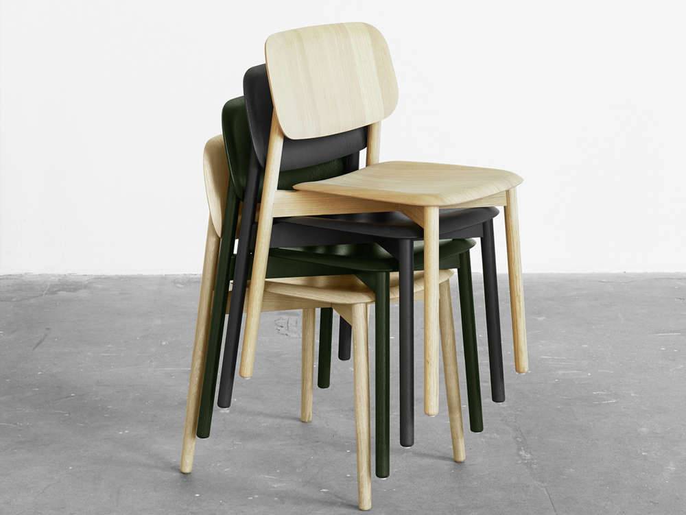 Dining Chair Forest Green Scandinavian Style Tapered