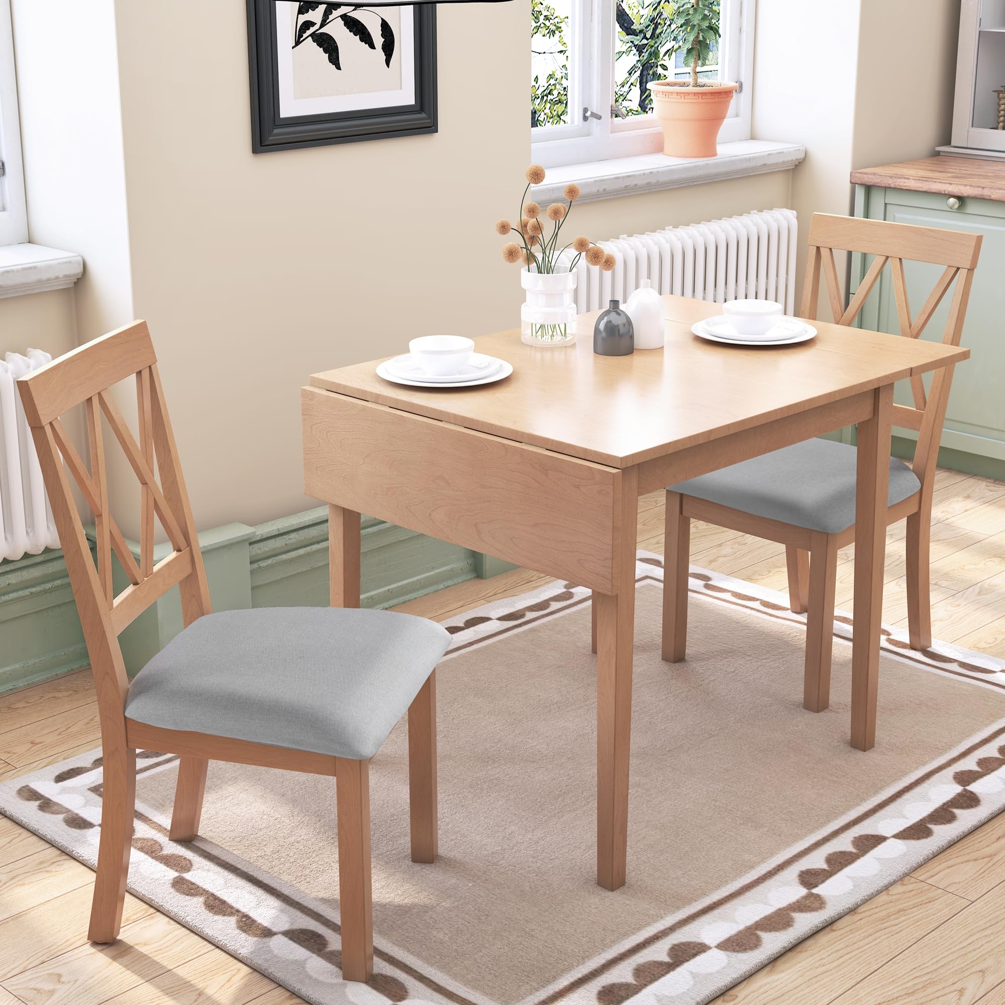 Dining Table Drop Leaf Table
