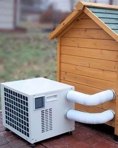 Dog House AC: External AC For Dog House With Dual Hose Vents