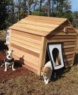 Dog House: Custom Cedar Dog House With Lap Siding