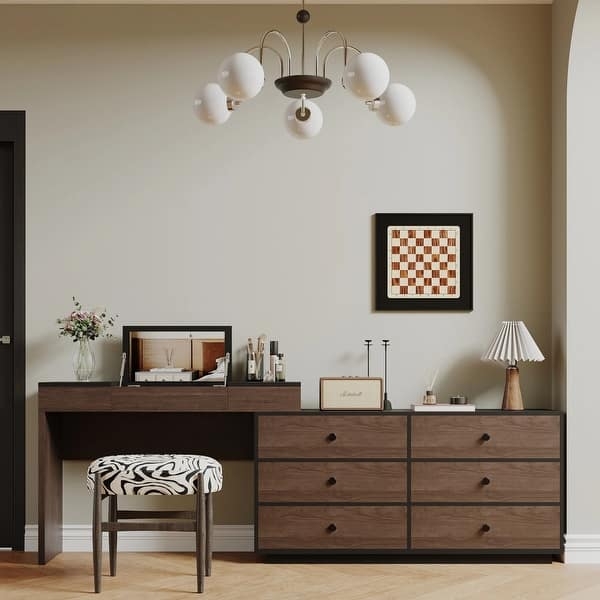 Dresser And Desk Combo