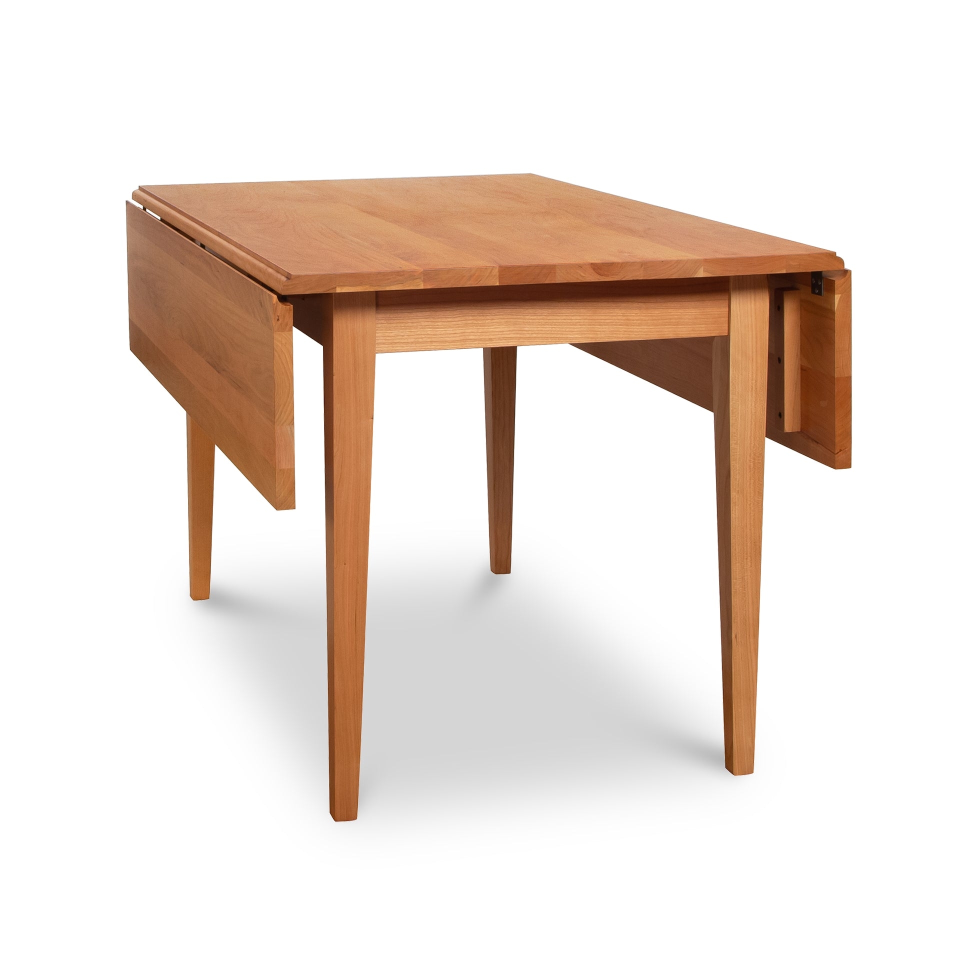 Drop Leaf Table with Tapered Legs for Space Saving Kitchen Needs