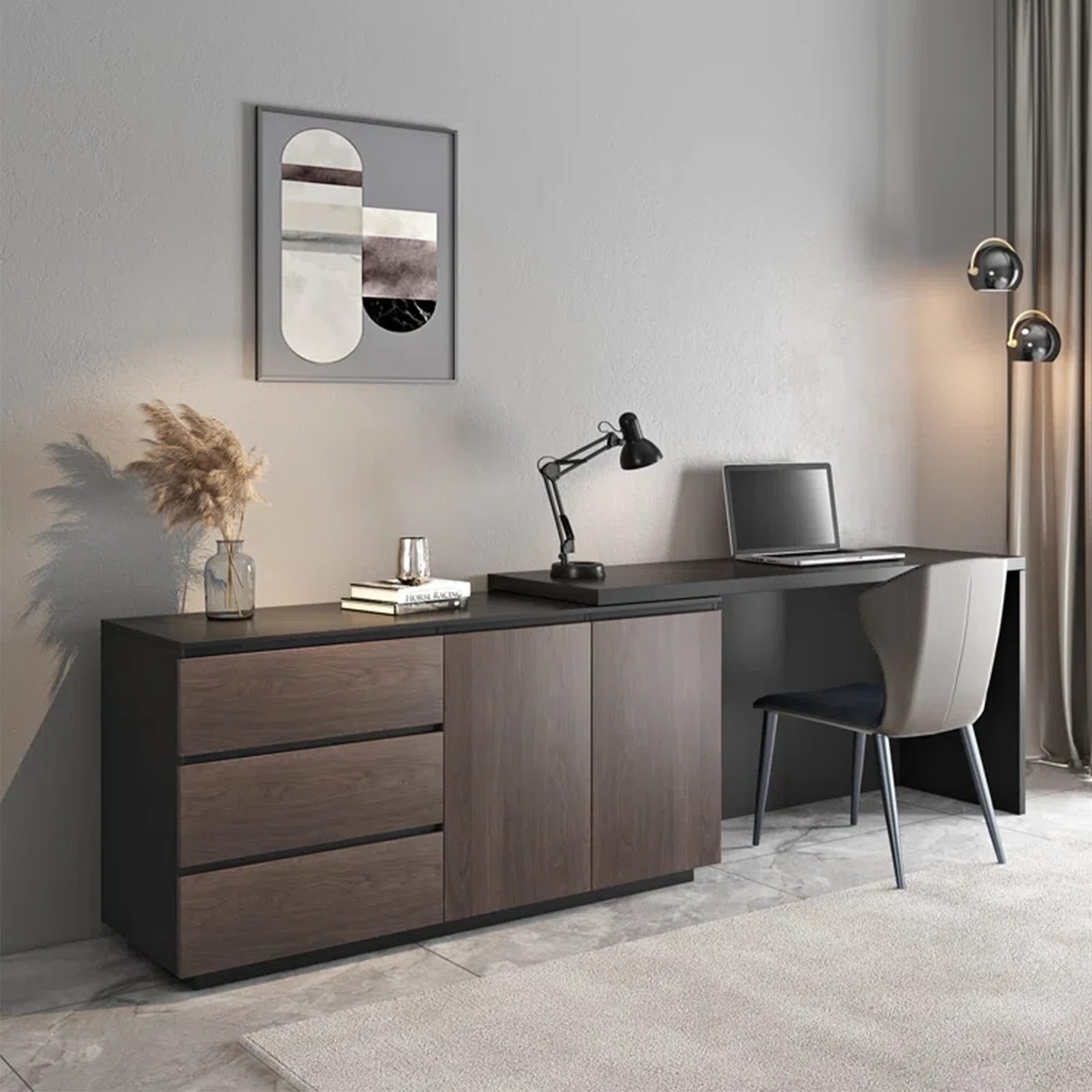 Expandable Desk: Sliding Surface High Contrast Sliding Desk