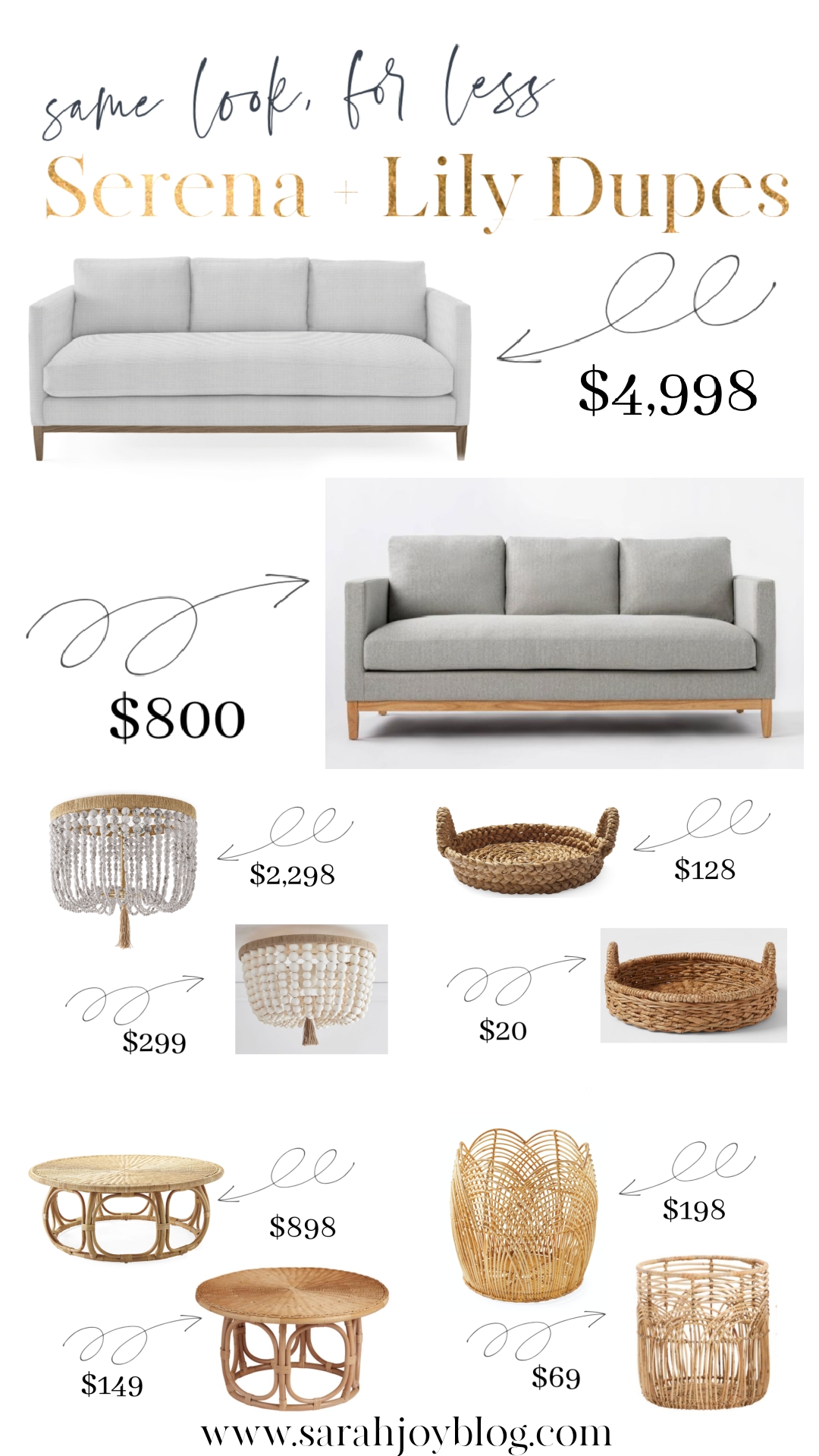 Furniture Decor Collection: Natural Textures & Rattan Coffee Table