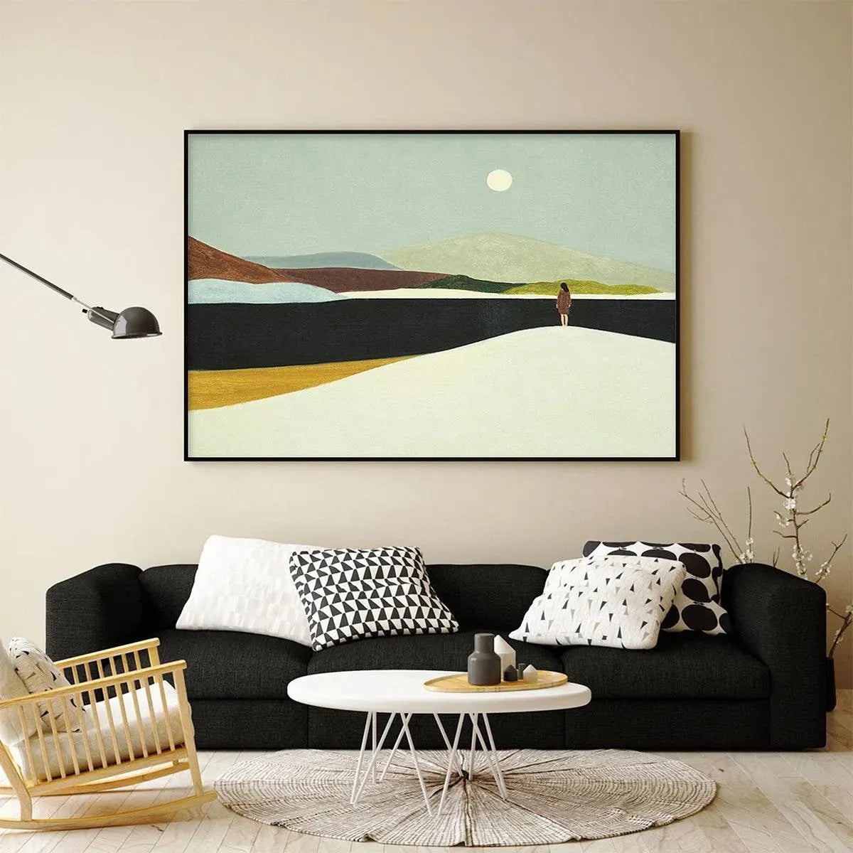 Horizontal Wall Art Motif Figurative Landscape Art
