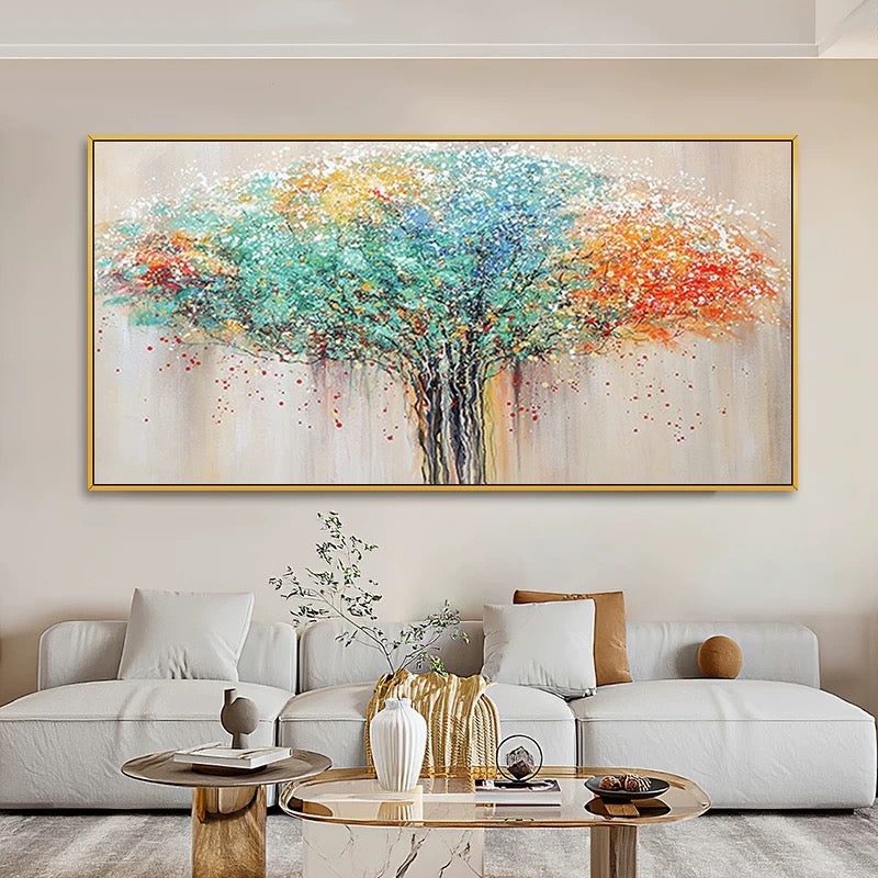 Horizontal Wall Art Scale Colorful Landscape Art