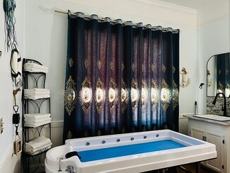 Hydrotherapy Table with Integrated Water Jets Luxury Home Spa Design