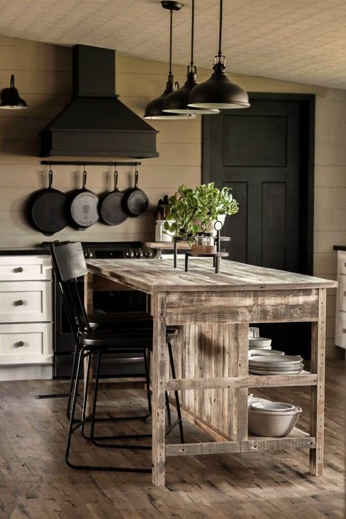Kitchen Island Texture Reclaimed Wood Rustic Kitchen Island Storage