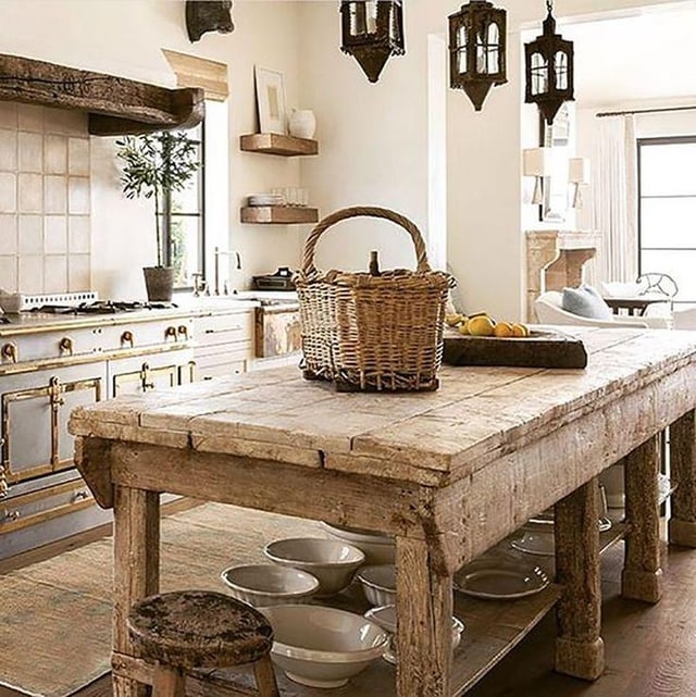 Rustic Kitchen Island