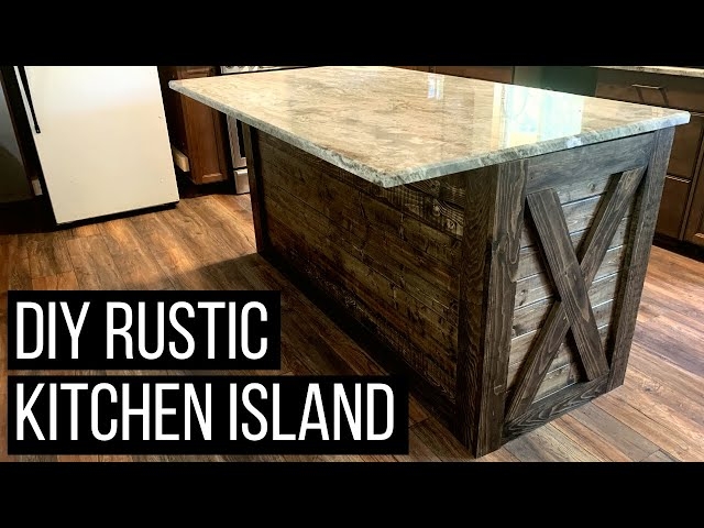 Kitchen Island X-Brace Side Panel DIY Wood Island with X-Brace