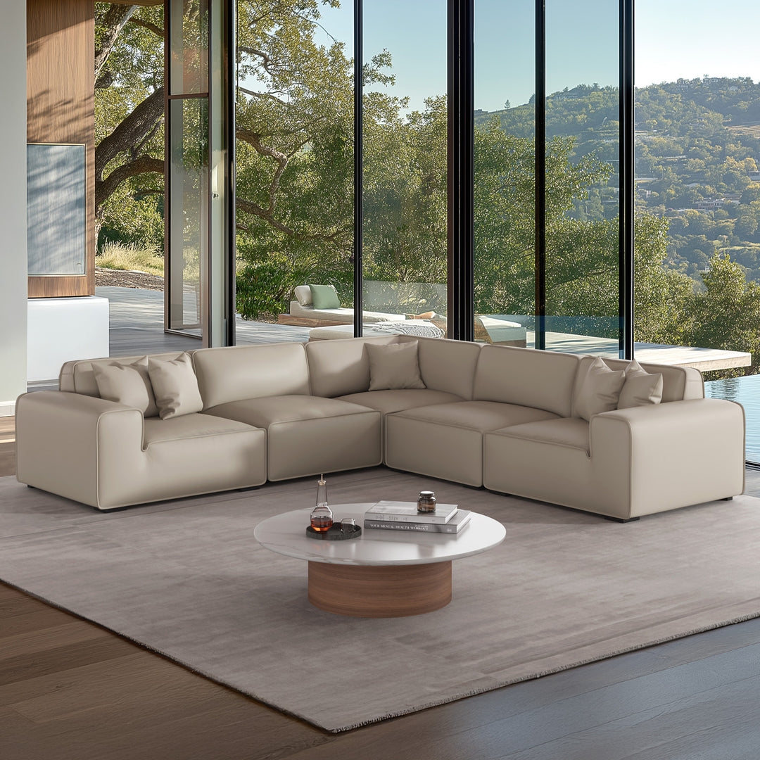 L Shaped Sectional With Modular Construction: L-Shaped Seating