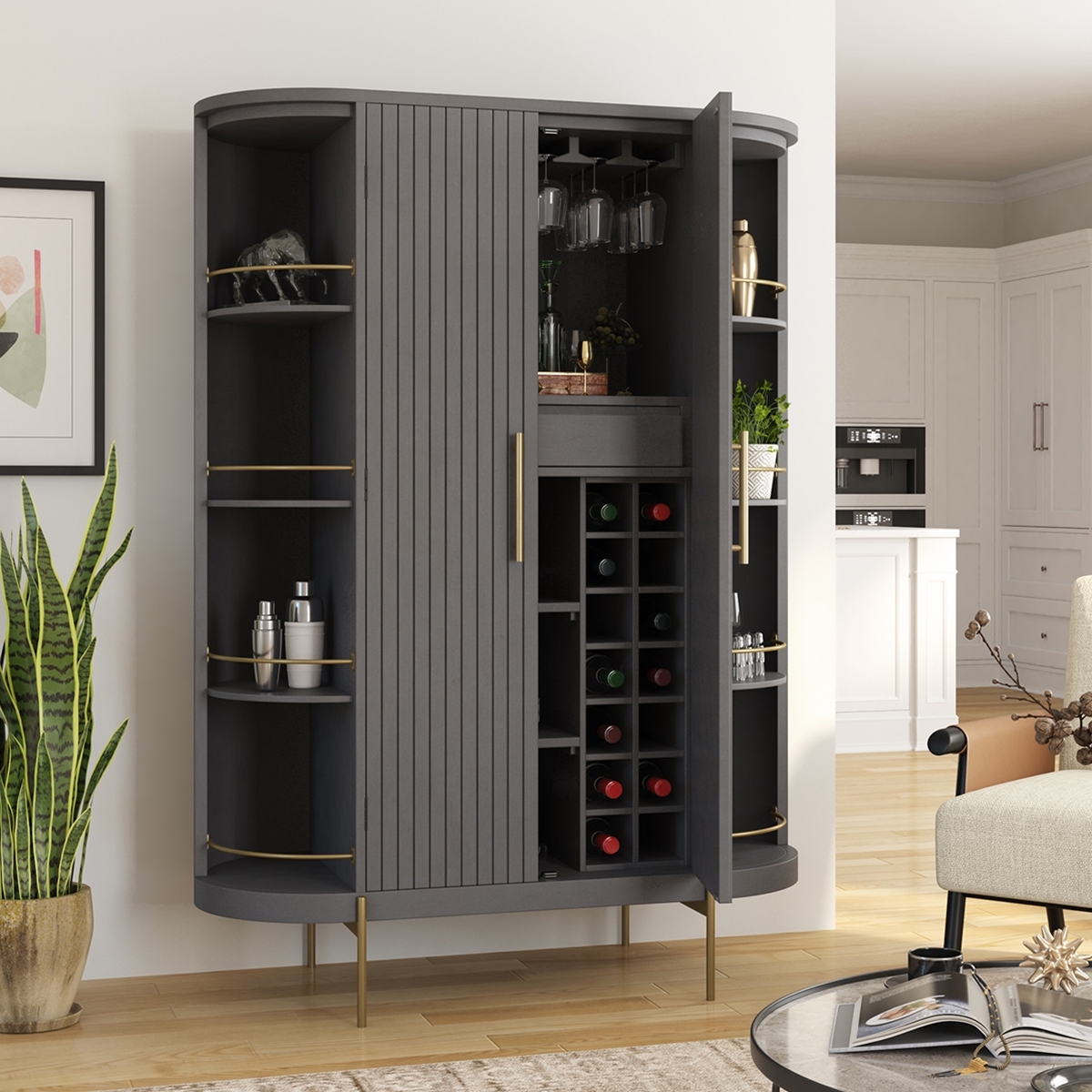 Contemporary Bar Cabinet
