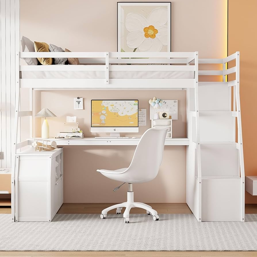 Loft Bed With Stairs For Adults