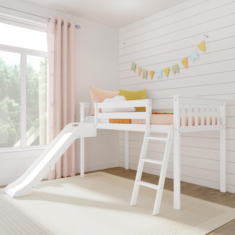 Loft Bed with Safety Guardrails and Safe Kids Bunk Bed