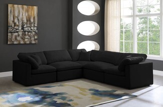 Modular Sectional Five Piece Modular Cloud L-Shaped Lounge