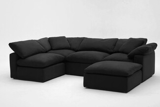Modular Sectional Modular Cubes Velvet Lifestyle Cloud Sofa