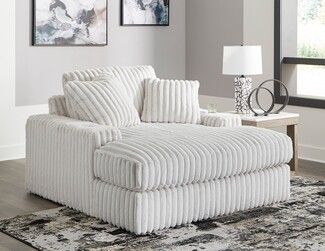 Oversized Chaise Off White Plush Reading Nook Chair