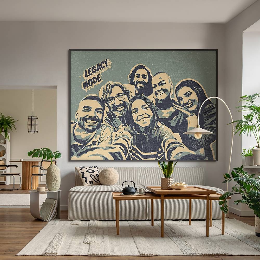 Oversized Wall Art Custom Portrait Horizontal Pop Art