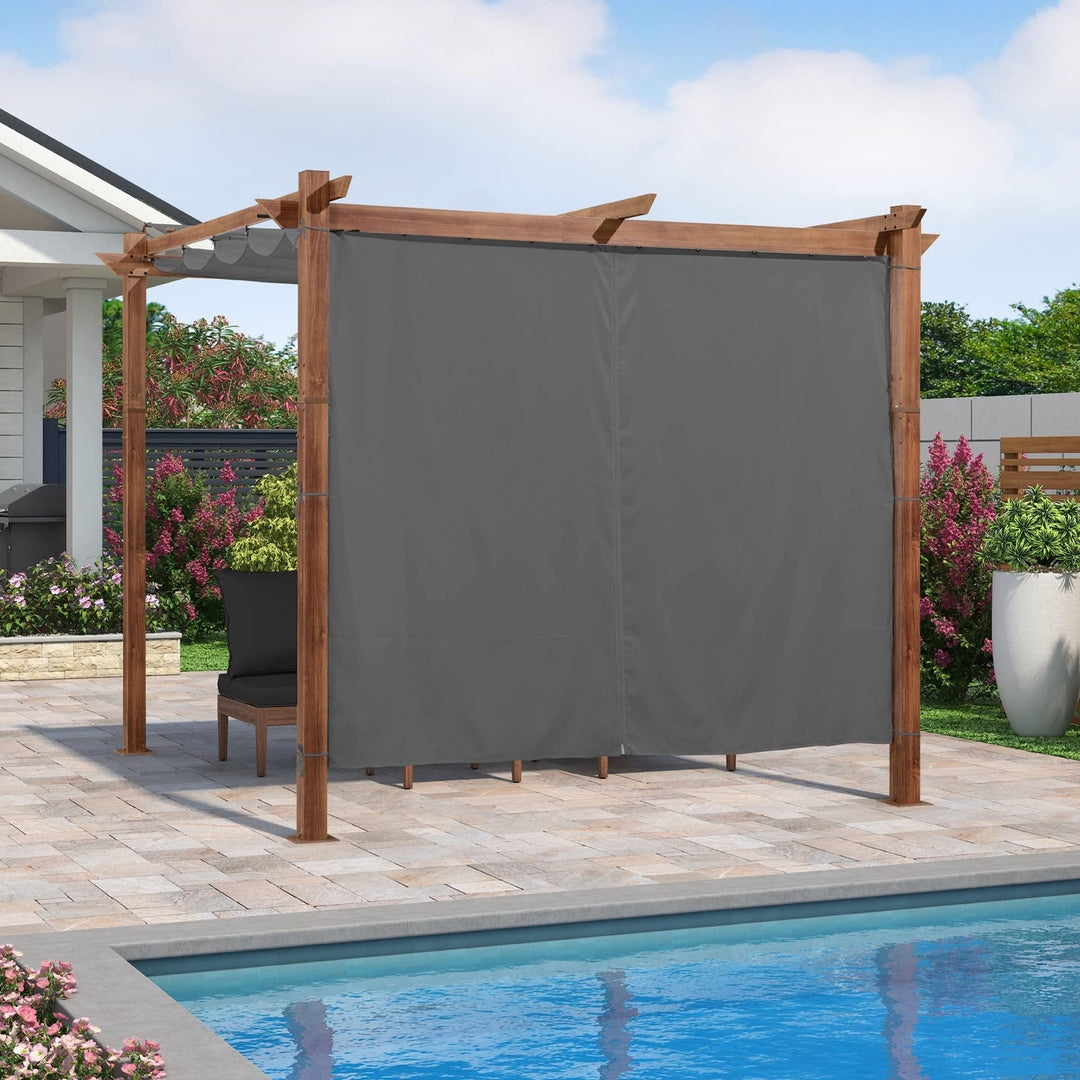 Pergola Curtains: Retractable Fabric Side Walls Shades