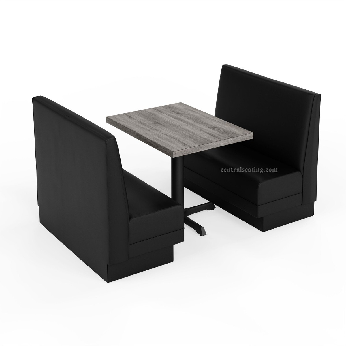 Restaurant Booth Set: Slate Grey Tabletop Modern Seating