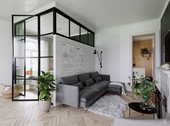 Room Divider Half Wall Partition Corner Half Wall Room Divider