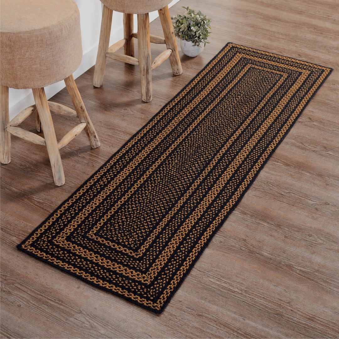 Runner Rug Rectangular Runner Braided Texture Farmhouse
