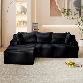 Sectional Sofa Boneless Silhouette Deep Seat Cloud Sofa