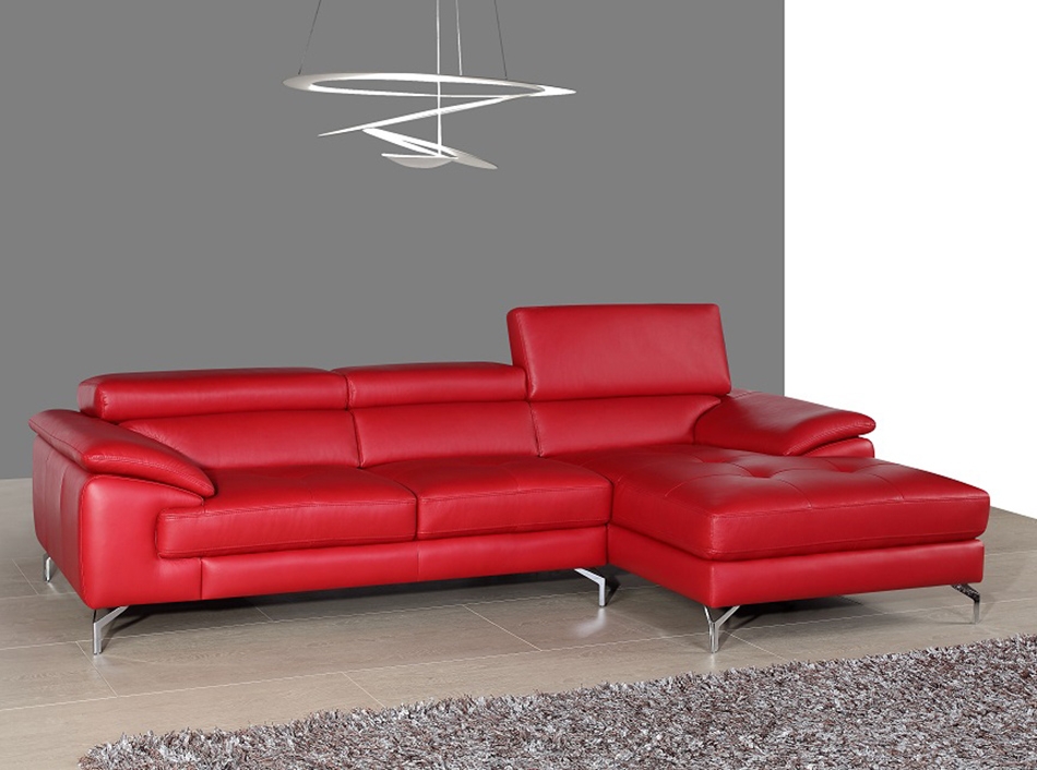 Sectional Sofa Modern Adjustable Headrest Sofa With Tufted Chaise