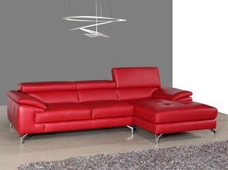 Sectional Sofa Modern Adjustable Headrest Sofa With Tufted Chaise
