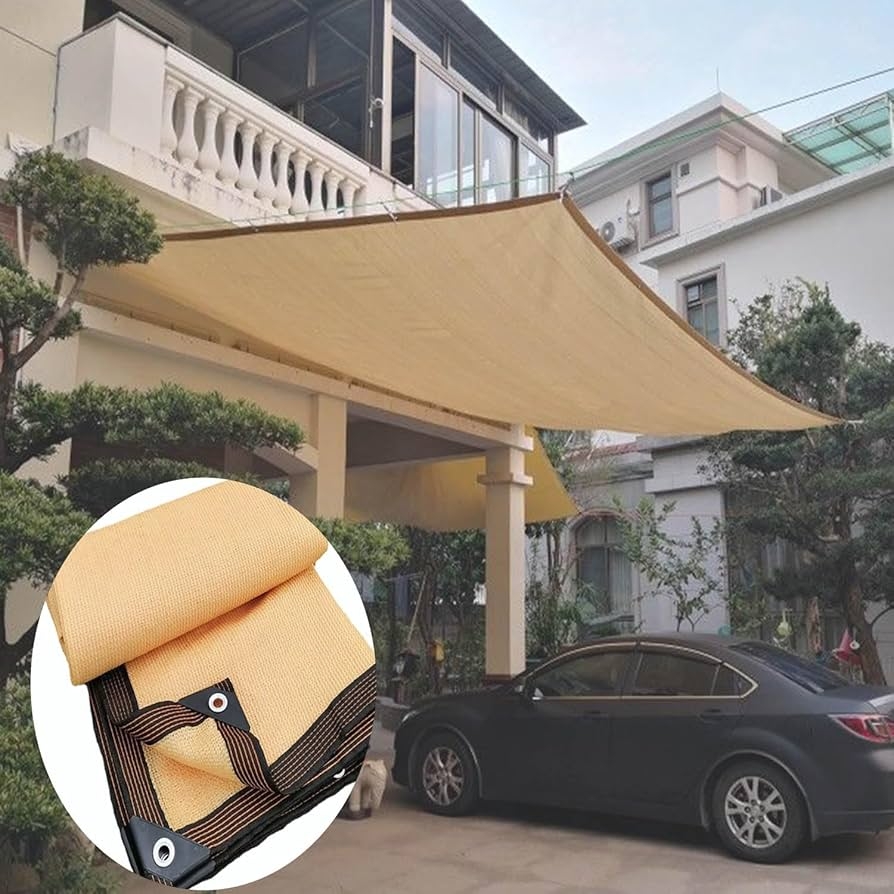 Shade Sail Breathable Sunblock Mesh Reinforced Piping