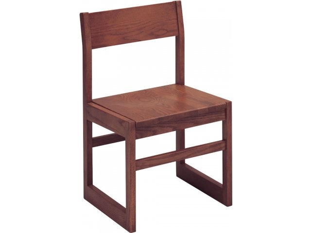 Side Chair Angled Back Sled Angled Back Library Chair