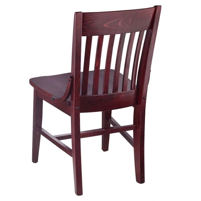 Side Chair H-Stretcher Mahogany Classic Library Side Chair