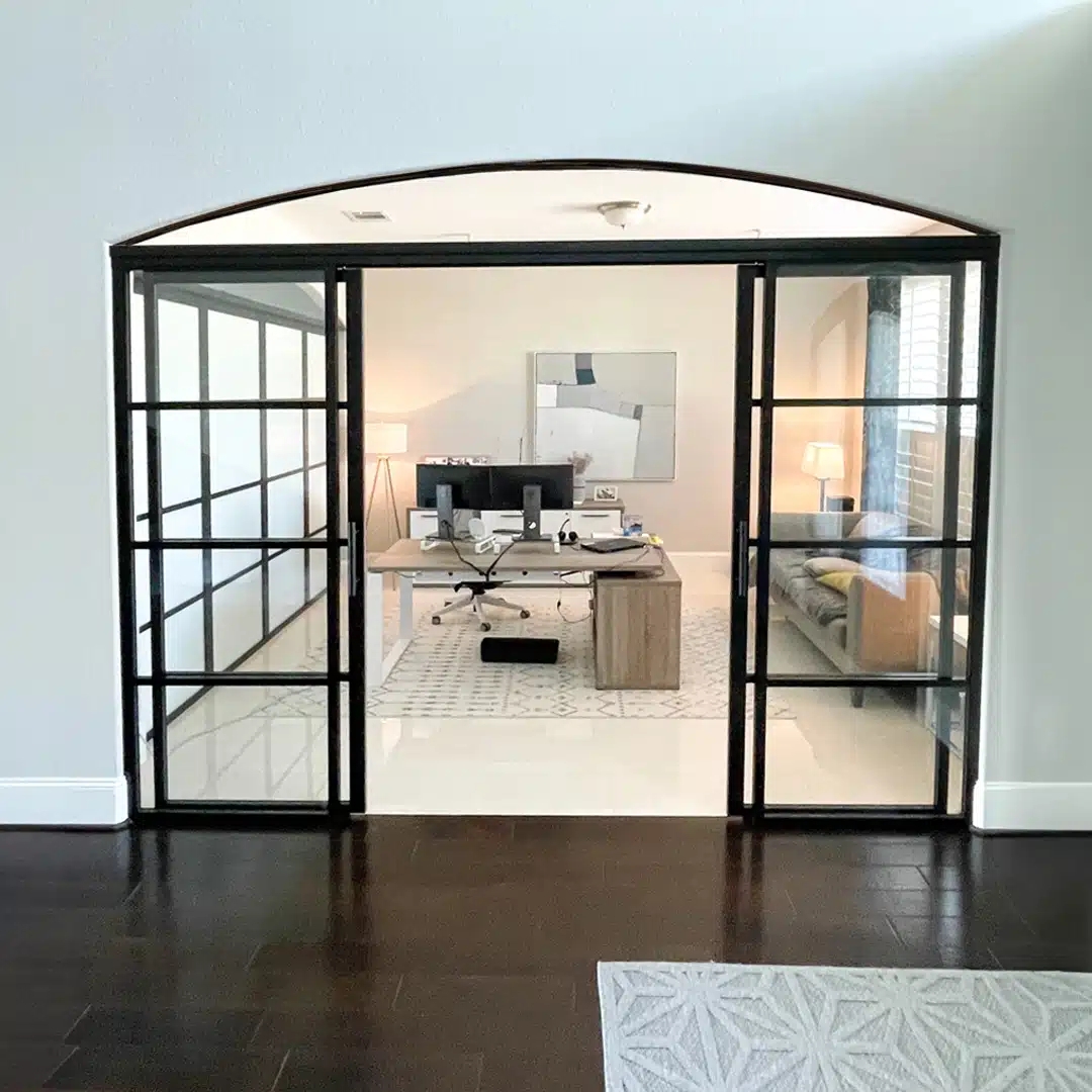 Sliding Glass Partition Arched Header Arched Doorway Glass Wall