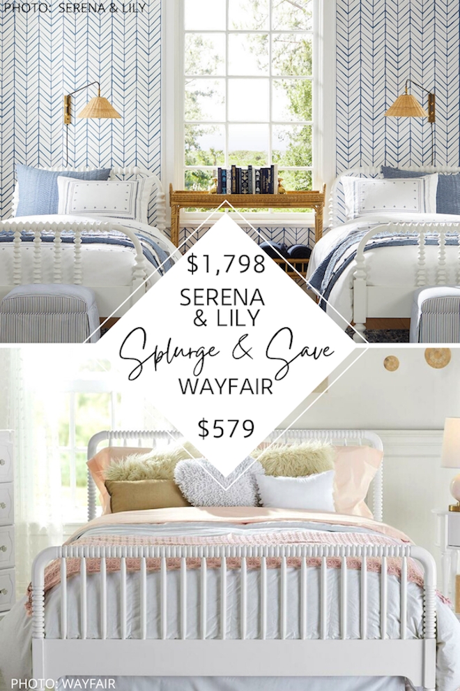 Spindle Bed: Spindle Headboard and White Spindle Bed Frame