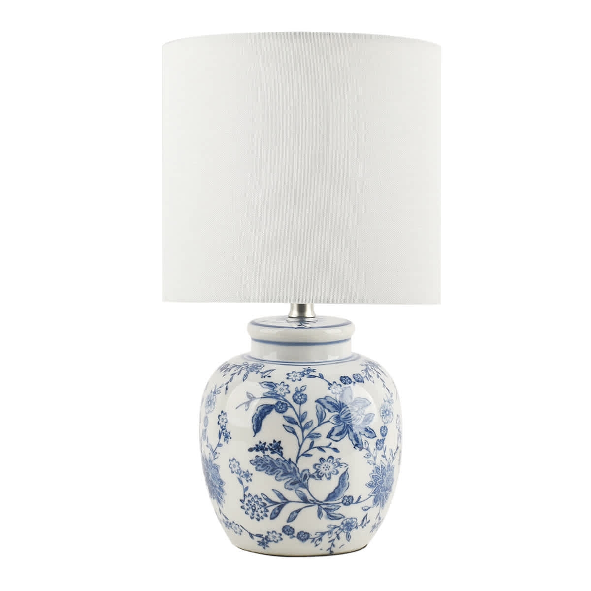 Table Lamp Compact Chinoiserie Ceramic 14.5" Height