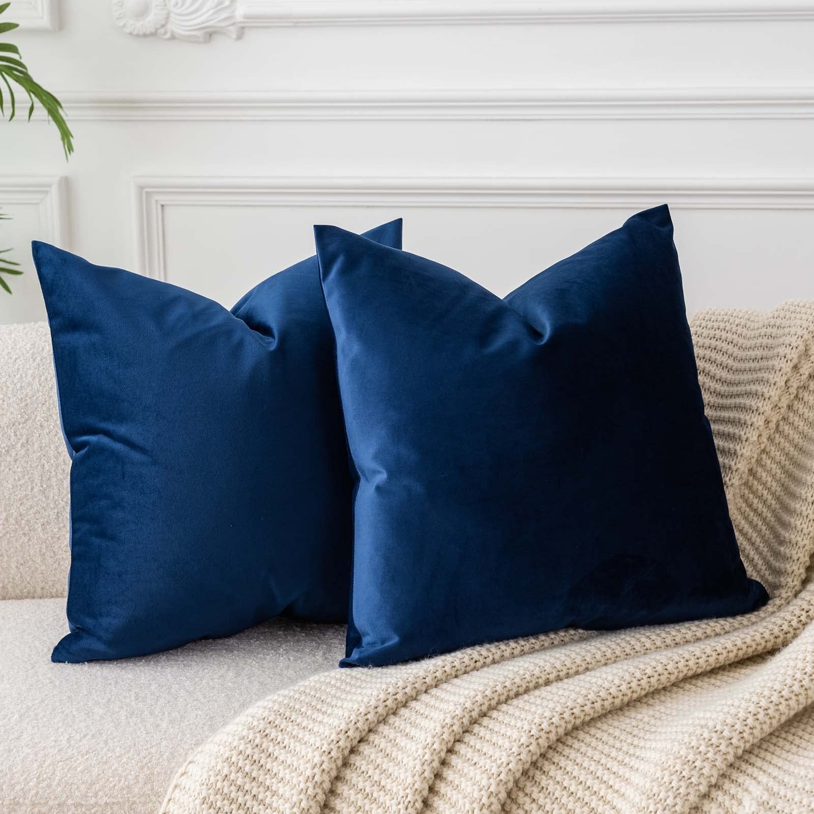 Dark Blue Throw Pillows