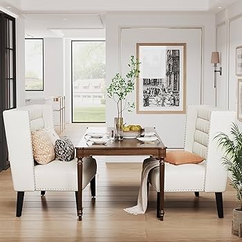 Upholstered Banquette Wingback Silhouette with Nailhead Trim
