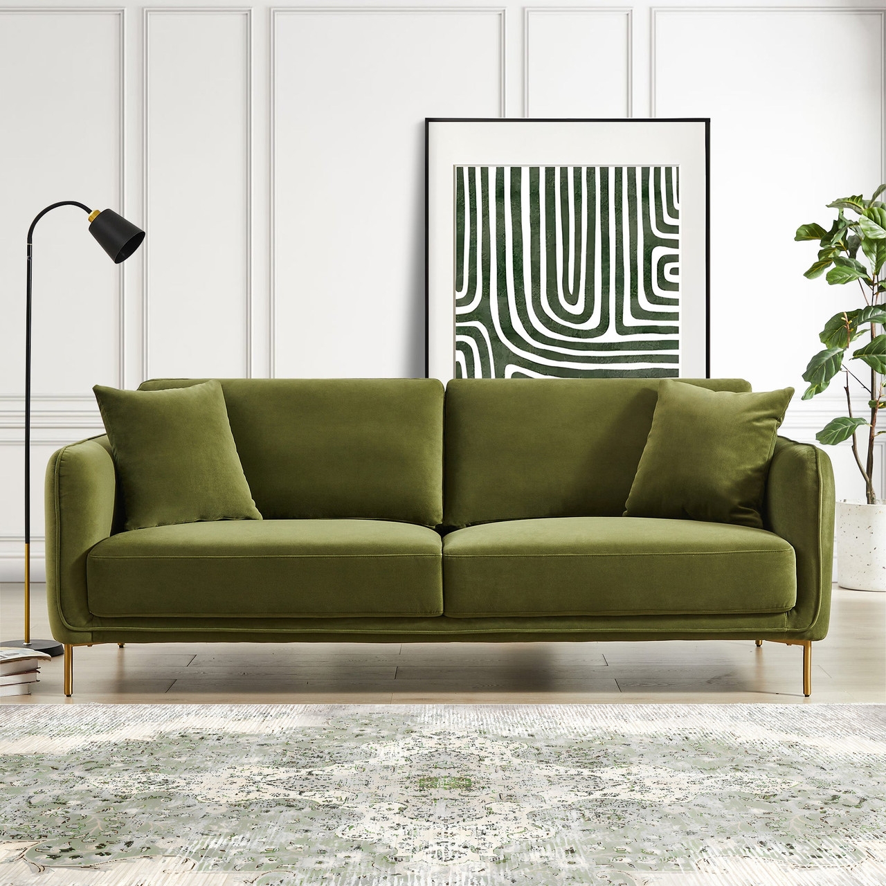 Olive Green Sofa