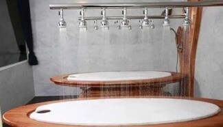 Vichy Table Shower Oval Tabletop Professional Spa Shower Set