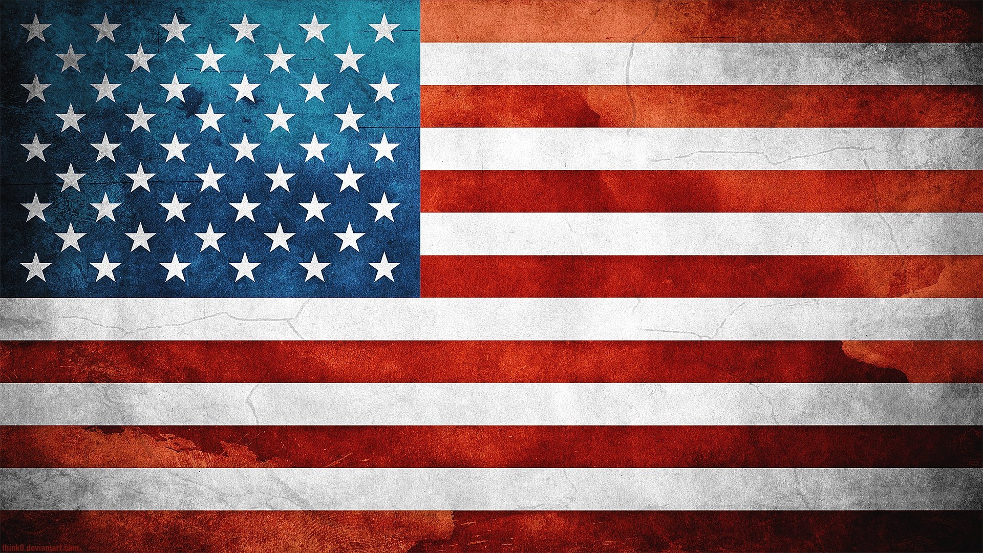 Wall Art Faded Palette Grunge Weathered Patriotic Backdrop