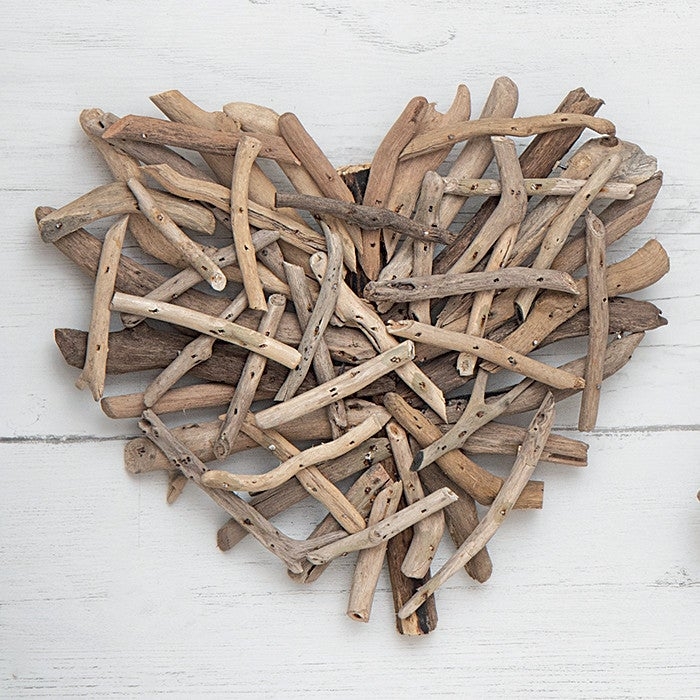Wall Art Heart Silhouette Coastal Twig Wall Decor