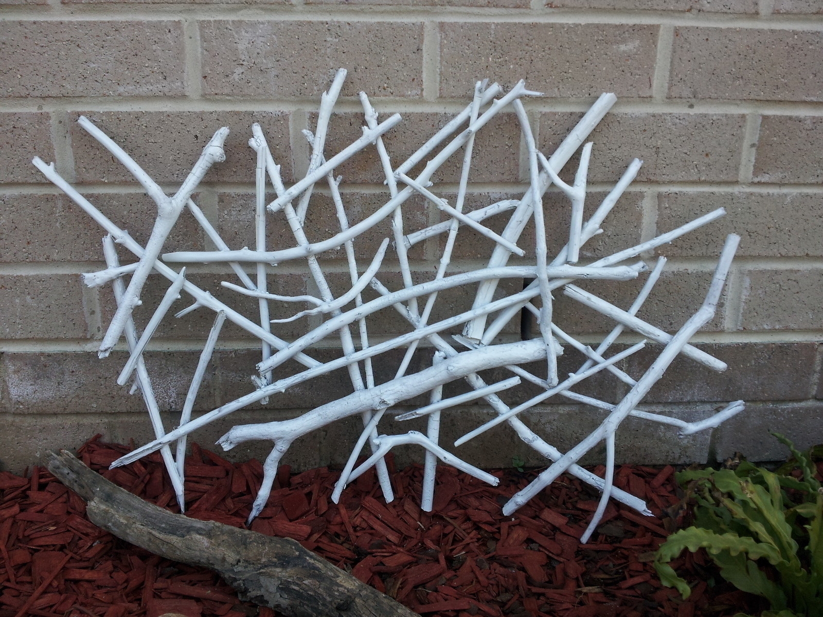 Wall Art Whitewashed Branches and Rustic White Twig Decor
