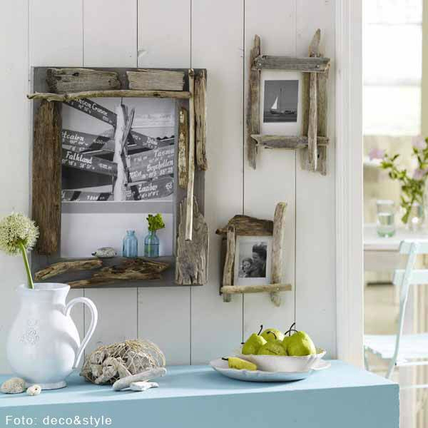 Wall Decor Set: Monochrome Photography Driftwood Picture Frames