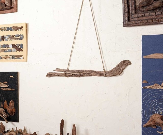 Wall Hanging Suspended Horizontal Branch Wabi-Sabi Decor